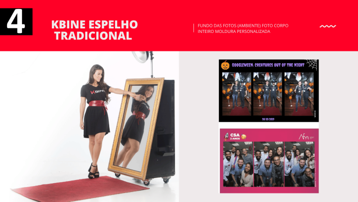 Espelho de fotos tradicional
